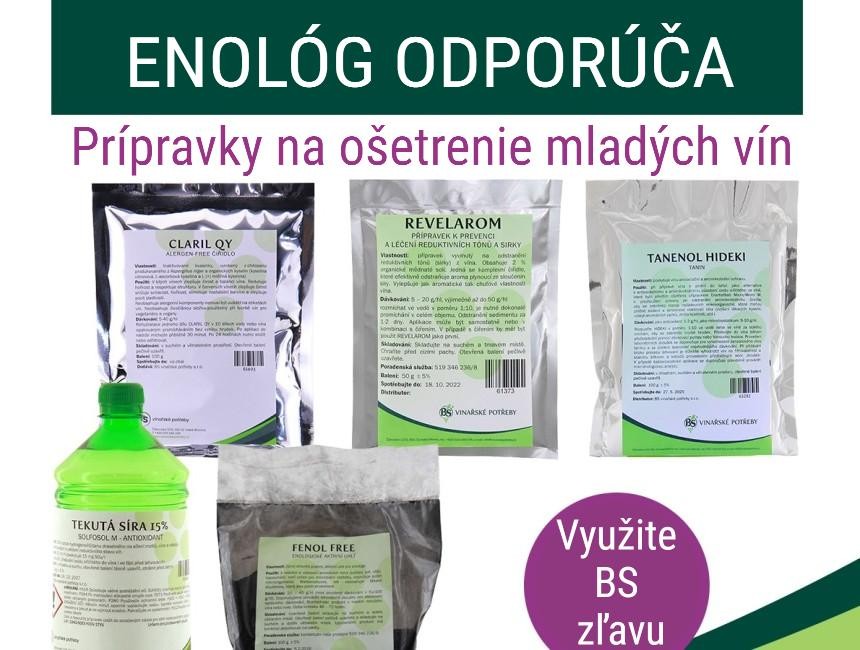 ENOLÓG ODPORÚČA prípravky na ošetrenie mladého vína