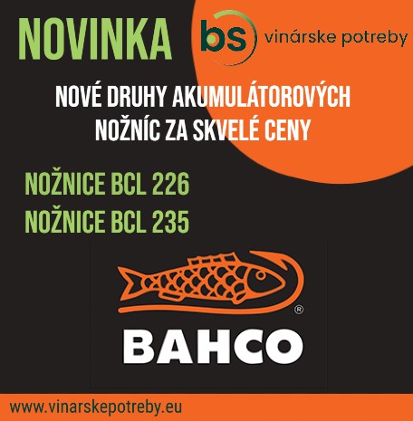 Novinka - BAHCO akumulátorové nožnice